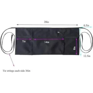 TG888 Delantal de trabajo para chef con 3 bolsillos con_4