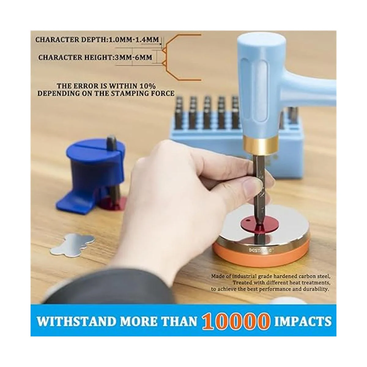 BESTNULE Kit de estampado de metal juego de sellos de_4