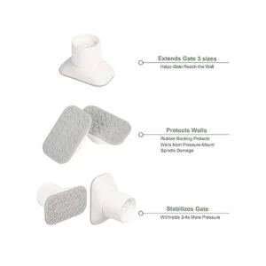 Protector de pared para extensor de puerta de bebé kit de_4