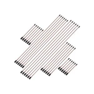 30 conectores de cable de extensión de 3 pines macho a