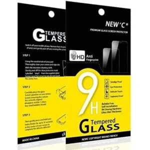 NEWC Paquete de 3 protectores de pantalla de vidrio