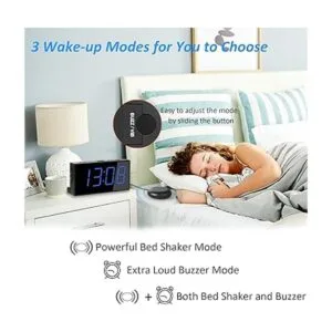 Reloj despertador súper ruidoso con agitador de cama_2