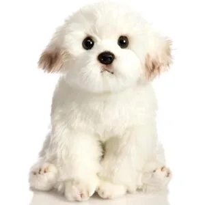 HollyHOME Bichon Frise Juguete de peluche realista para_1