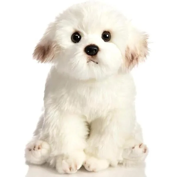 HollyHOME Bichon Frise Juguete de peluche realista para_1