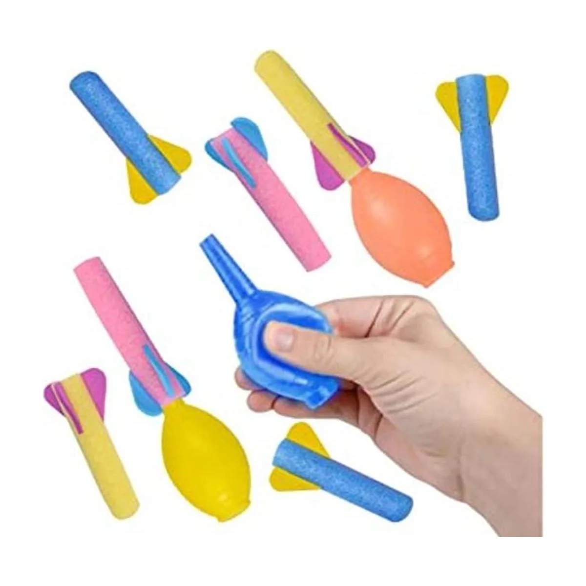 ArtCreativity Juego de 12 lanzacohetes de espuma cada_1