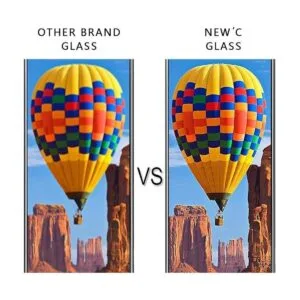 NEWC Paquete de 3 protectores de pantalla de vidrio