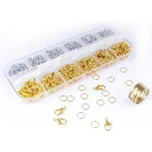 Anzlah Kit de fijación de joyería de anillos abiertos y