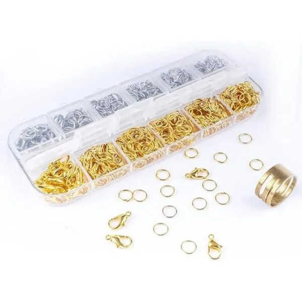Anzlah Kit de fijación de joyería de anillos abiertos y