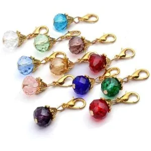 Aylifu Colgante de cristal de 24 piezas dije de cristal