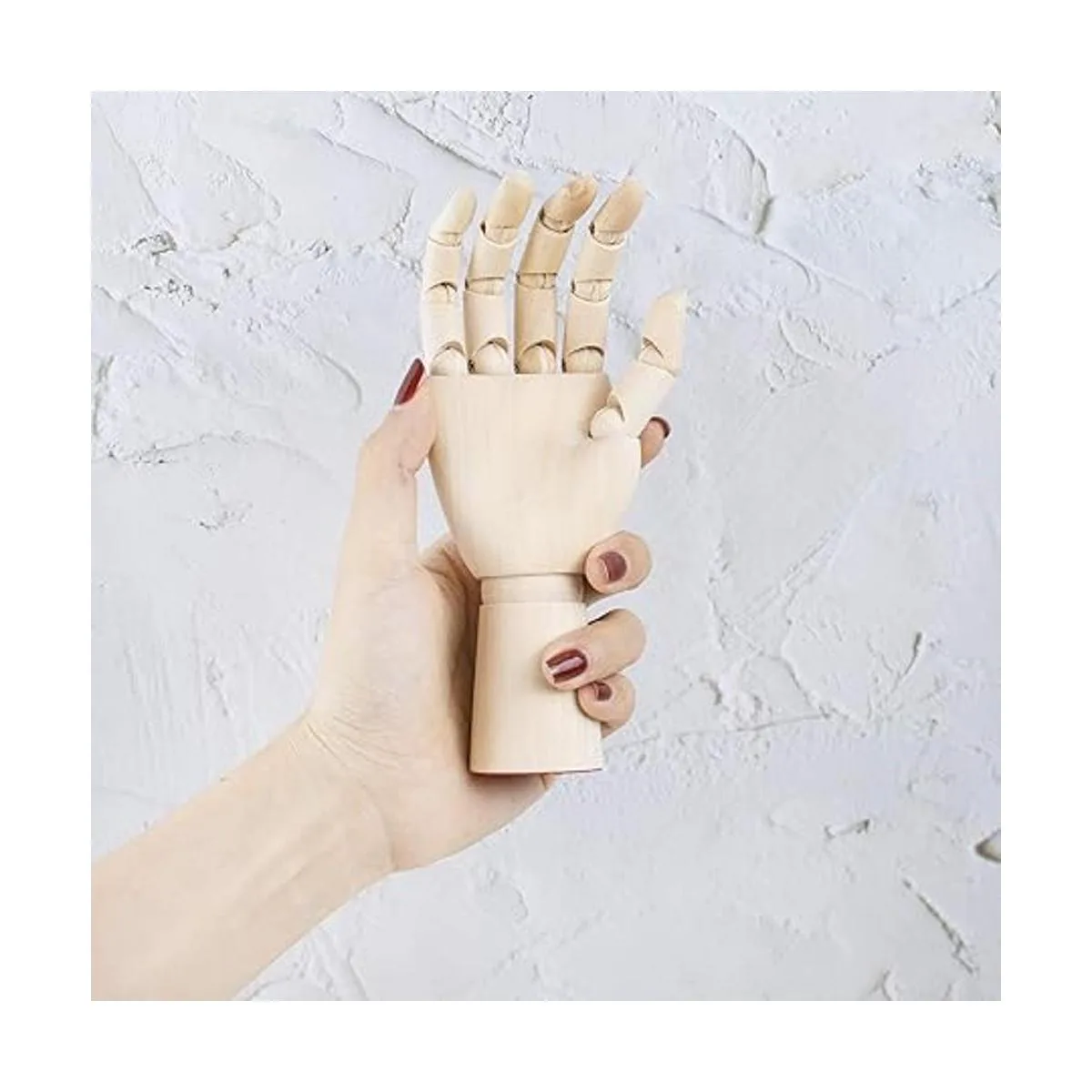 AUEAR Maniquí de madera de 7 pulgadas figura de mano