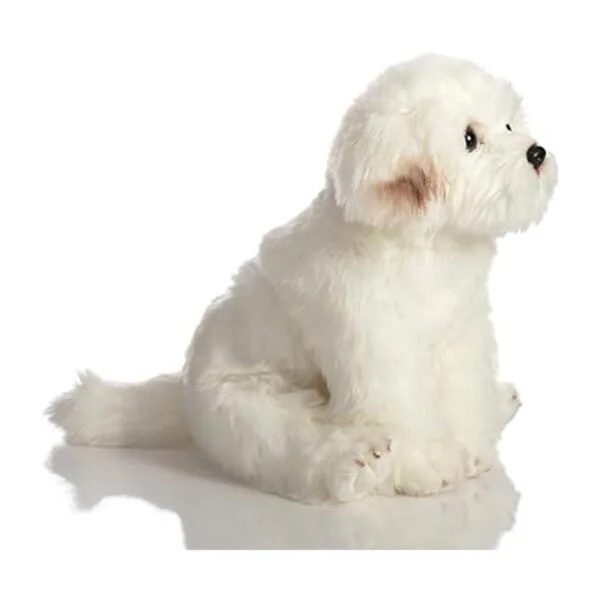 HollyHOME Bichon Frise Juguete de peluche realista para_3