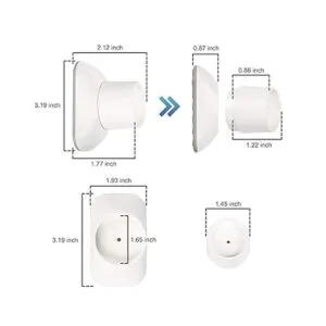 Protector de pared de extensión para puerta de bebé Kit_5