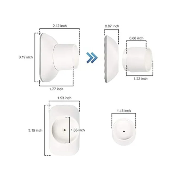 Protector de pared de extensión para puerta de bebé Kit_5