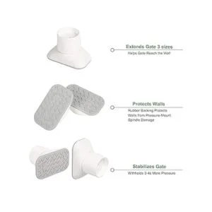 Protector de pared de extensión para puerta de bebé Kit_6