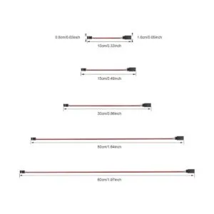 30 conectores de cable de extensión de 3 pines macho a