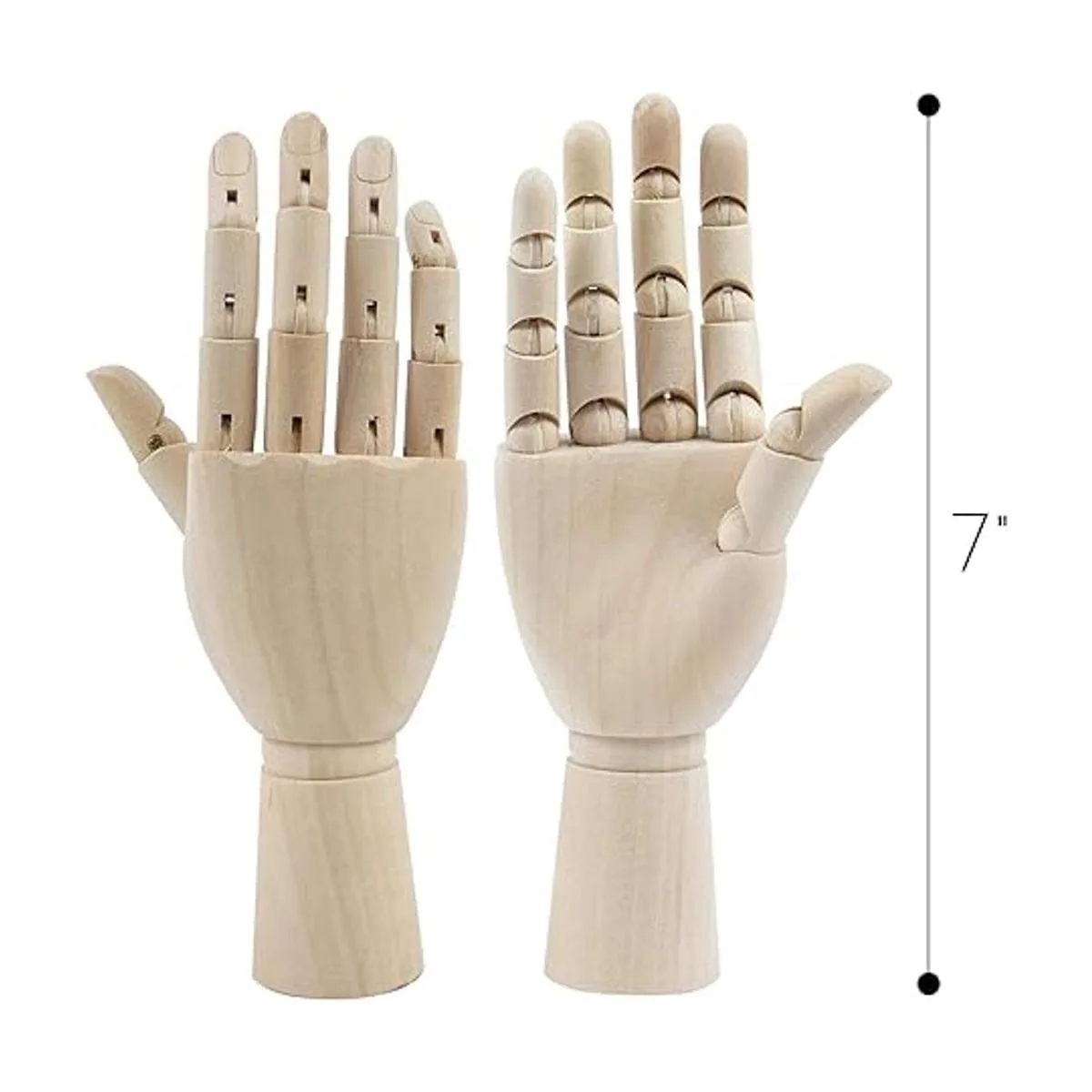 AUEAR Maniquí de madera de 7 pulgadas figura de mano