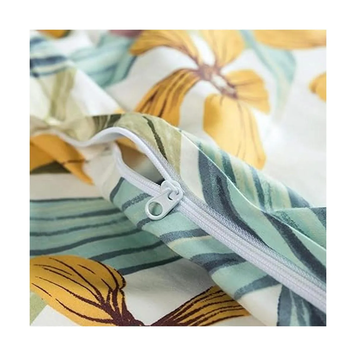 SUSYBAO Juego de funda de edredón de 3 piezas 100