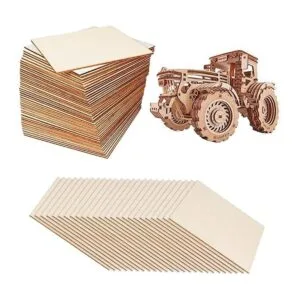 50 piezas de 6 x 6 pulgadas cuadrados de madera