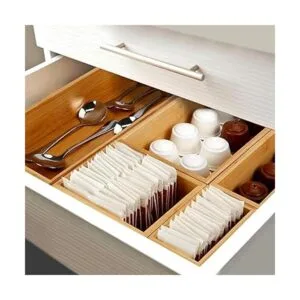 Secura Juego de 5 cajas organizadoras de utensilios para