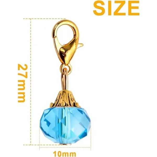 Aylifu Colgante de cristal de 24 piezas dije de cristal