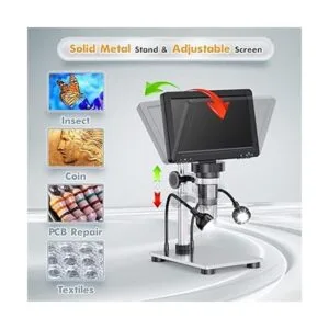 Elikliv EDM9 Microscopio digital LCD de 7 pulgadas 1200X_6