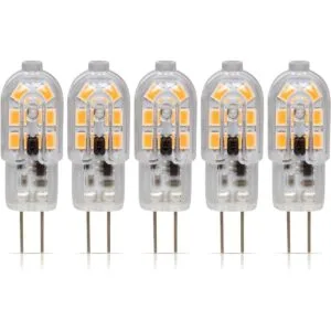 Simba Lighting Bombilla LED G4 paquete de 5 1.5W T3 20W