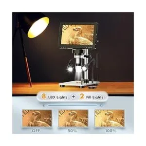 Elikliv EDM9 Microscopio digital LCD de 7 pulgadas 1200X_4