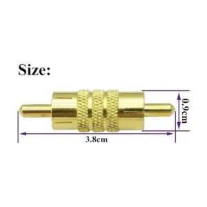 AAOTOKK Conector RCA macho a RCA macho chapado en oro 5_2