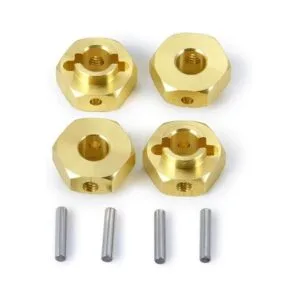 RCLions Hubs hexagonales de rueda de 0.472 in latón_6