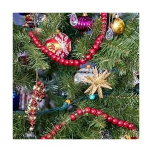 Ornativity Guirnalda de Navidad de madera Guirnalda de_4