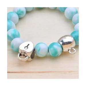 85 piezas de plata antigua fianza pulseras colgantes