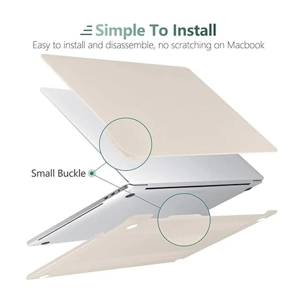 Dongke A2338 M1 Funda rígida de plástico para MacBook Pro_3