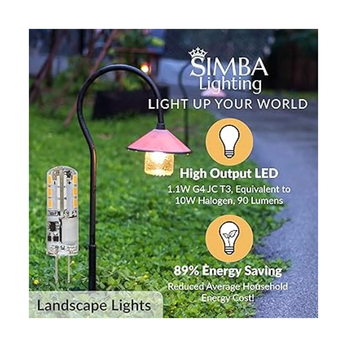 Simba Lighting Bombilla LED G4 5 unidades 1.1 W T3 10