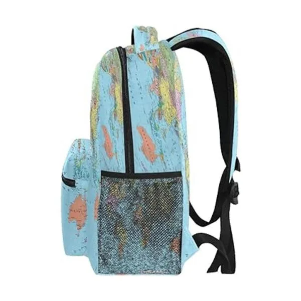 CCDMJ Mochilas Globo Mapa del Mundo Bolsa de la Escuela de