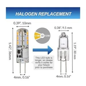 Simba Lighting Bombilla LED G4 5 unidades 1.1 W T3 10