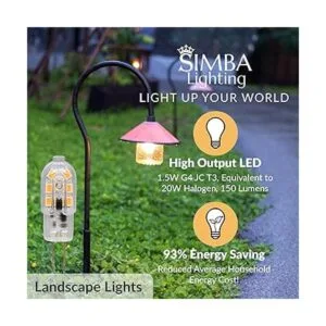 Simba Lighting Bombilla LED G4 paquete de 5 1.5W T3 20W