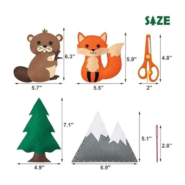 CiyvoLyeen Woodland Animals Craft Kit Forest Creatures DIY_4