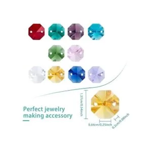 HD 200 cuentas octágonas de cristal de 0.551 in ideales_4