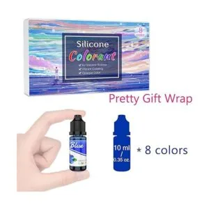 Pigmento de goma de silicona 8 colores tinte de silicona
