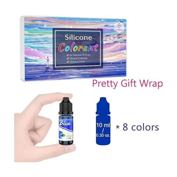 Pigmento de goma de silicona 8 colores tinte de silicona
