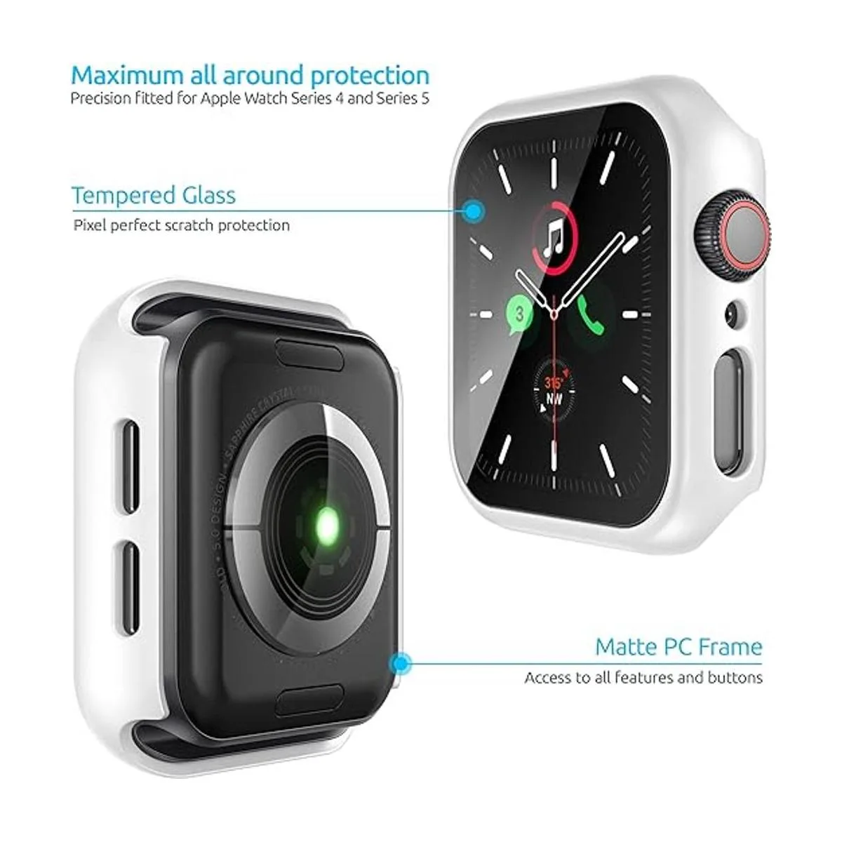 Inskin Carcasa para Apple Watch Series 5 y 4 1.575 in_4