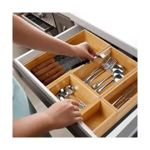 Secura Juego de 5 cajas organizadoras de utensilios para