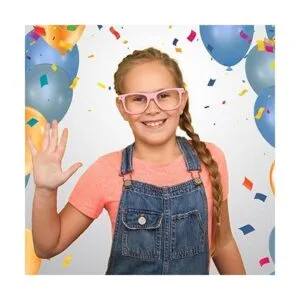 Paquete de 8 lentes de neón para niños sin lente gafas_6