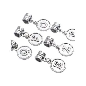 26 colgantes con letras del alfabeto A Z colgantes con