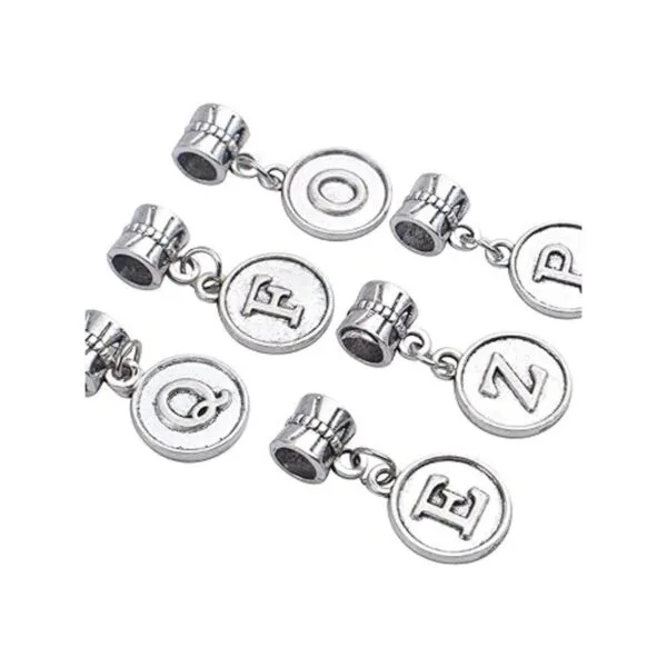 26 colgantes con letras del alfabeto A Z colgantes con