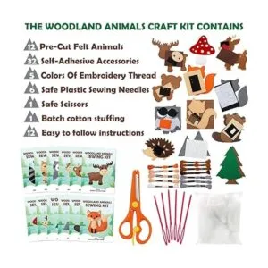 CiyvoLyeen Woodland Animals Craft Kit Forest Creatures DIY_2