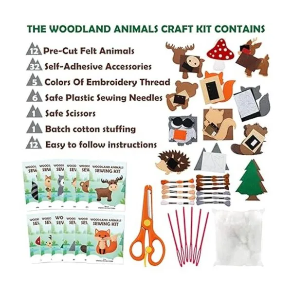 CiyvoLyeen Woodland Animals Craft Kit Forest Creatures DIY_2