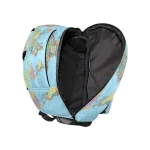CCDMJ Mochilas Globo Mapa del Mundo Bolsa de la Escuela de