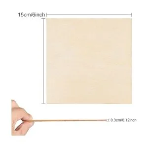 50 piezas de 6 x 6 pulgadas cuadrados de madera