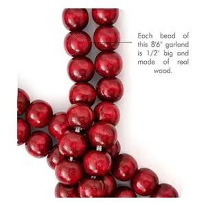 Ornativity Guirnalda de Navidad de madera Guirnalda de_5